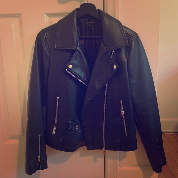 Topshop Jackets & Blazers - TopShop Faux Leather Jacket